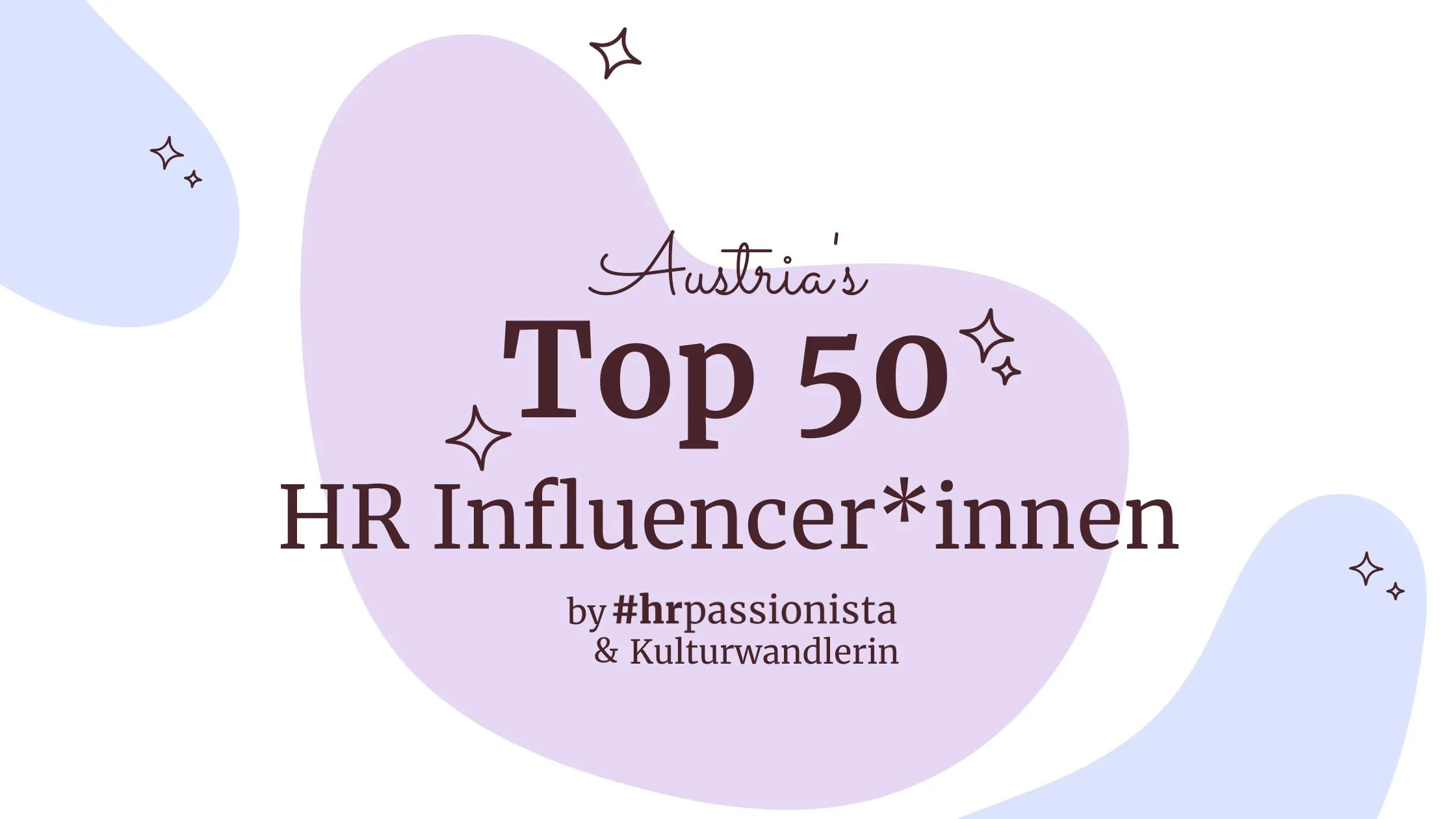 TOP 50 HR Influencer*innen in Österreich